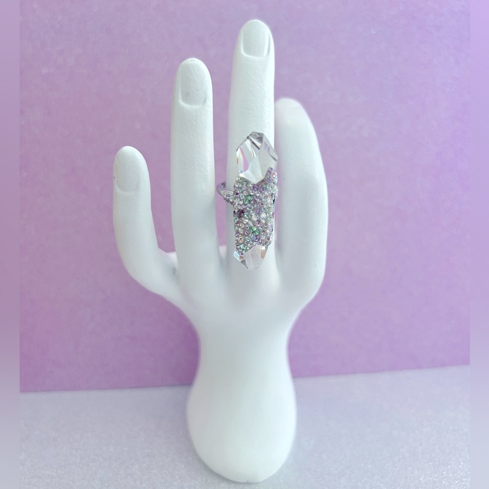 Swarovski Multicolor Crystal Cluster Ring